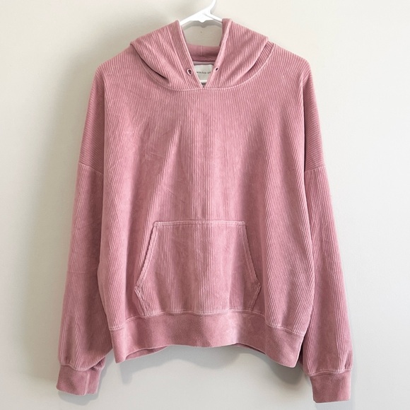 American Eagle Outfitters Tops - American Eagle Ribbed Corduroy Hoodie